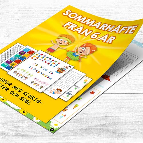 Sommarhaefte med klurigheter och spel 6-7 aar