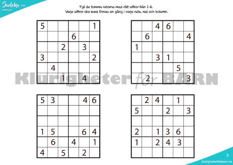 Sudoku 6x6 - Medium - Bild 5