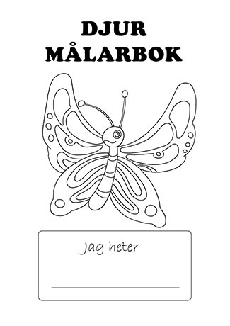 Målarbok djur