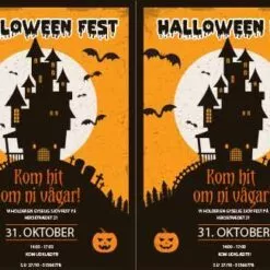 Inbjudan till halloween fest