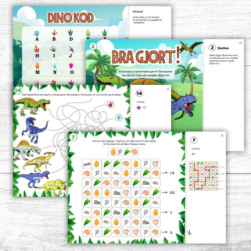 Dinosaurieskattjakt-ledtrådar 3
