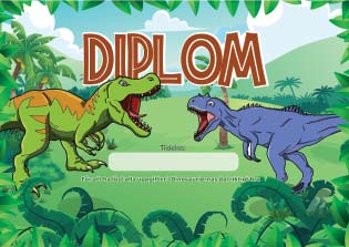 Dinosaurieskattjakt-Inbjudan