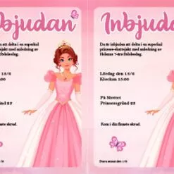 Prinsess födelsedagsinbjudan