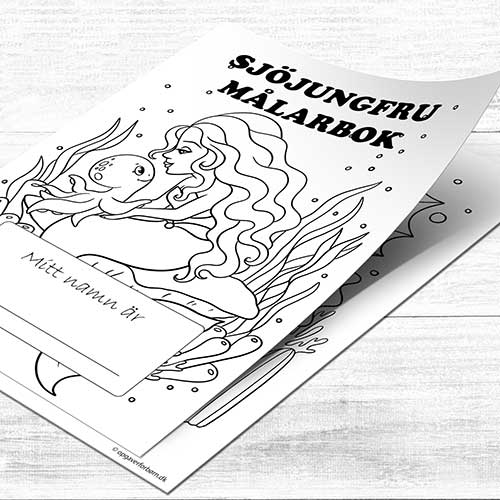 Sjöjungfru målarbok