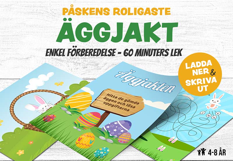 Äggjakt i påsk - Rolig påskskattjakt för barn