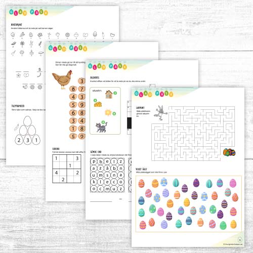 Påskhäfte med klurigheter och spel – 6-7 år - Bild 3