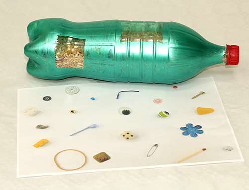 Skattjaktsflaska till bilresan